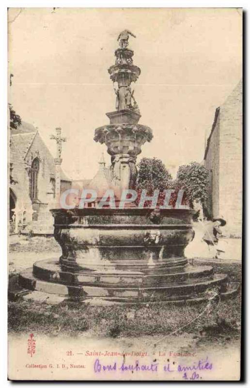 Old Postcard Saint John in Finger Fountain