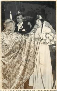Lot 5 early photos social history romanian wedding snapshots groom bride priest
