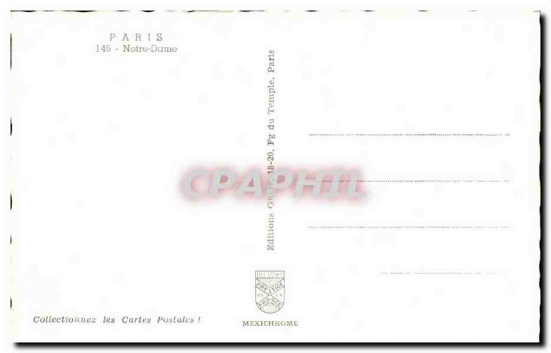 Paris Modern Postcard Notre Dame