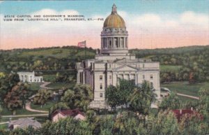 Kentucky Frankfort State Capitol Building and Governor's Mansion 1949