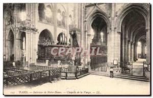 Paris Old Postcard Interior of Our Lady Chapel of the Virgin