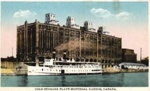 Vintage Postcard Cold Storage Plant-Montreal Harbor Canada International Fine