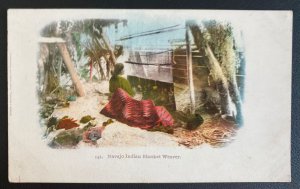 Mint USA Picture Postcard Native Americana Indian Navajo Blanket Weaver