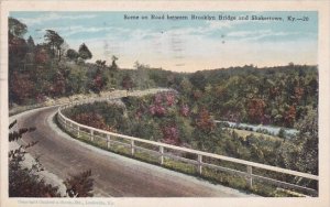 Kentucky Scene On Bridge Between Brooklyn Bridge and Shakertown 1926