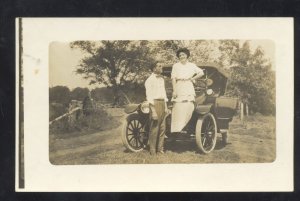 RPPC TAMAQUA PENNSYLVANIA PA. ANTIQUE AUTO CAR 1916 REAL PHOTO POSTCARD