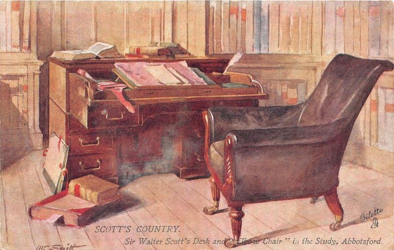 BR39923 Scott s Countryy Sir Walter scott desk Abbotsford england