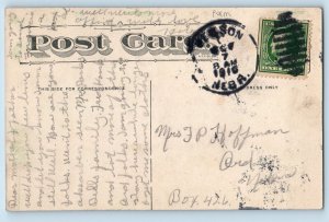 Artist Signed Postcard Poem Flowers Ord Nebraska NE 1910 Posted Antique