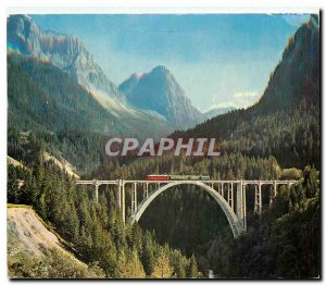 Postcard Modern Langwieser Viadukt bei Arosa