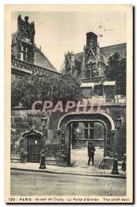 CARTE Postale Old Paris Musee Cluny Porte d'entree