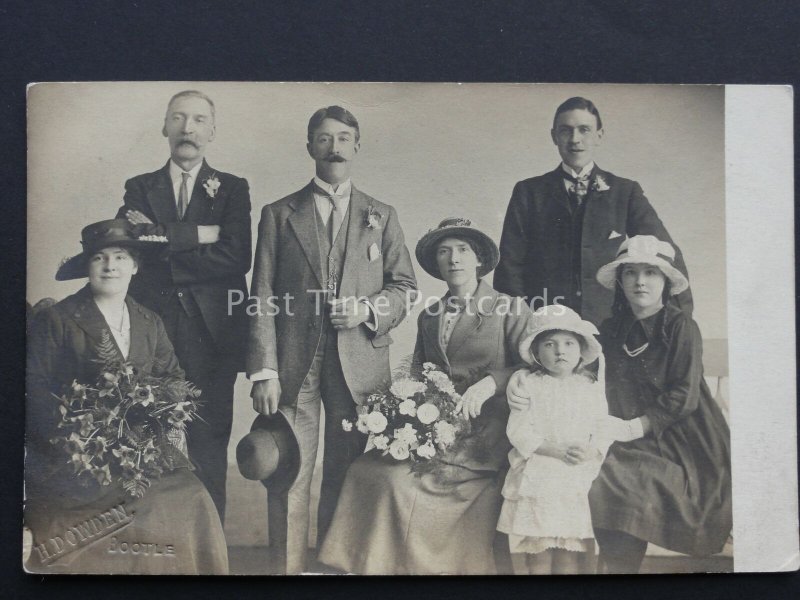 Wedding Theme (15) BRIDE & GROOM Best Man & Maids & Flowers Old RP Postcard