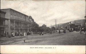 Callicoon NY South Main St Train Station? c1910 Postcard