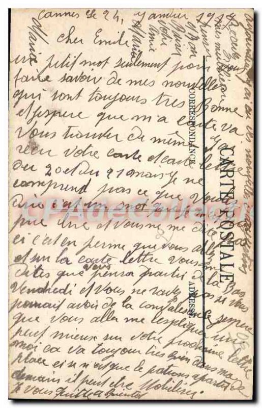 Postcard Old CANNET Pezou