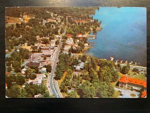 Vintage Postcard 1960-1970 Lake George Village Aerial View New York