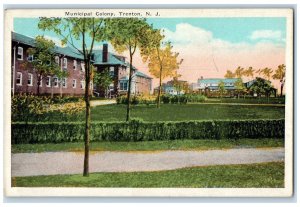 1939 Municipal Colony Garden Scene Trenton Spencer New Jersey NJ Posted Postcard