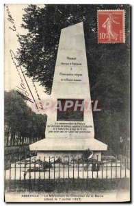 Old Postcard Abbeville Monument Chevalier de la Barre