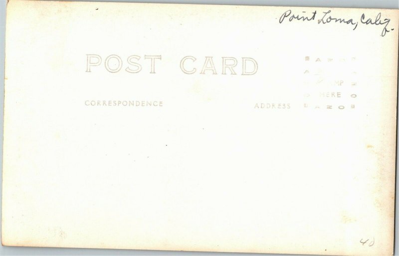 RPPC Sunset Cliffs, Point Loma San Diego CA Vintage Postcard U38