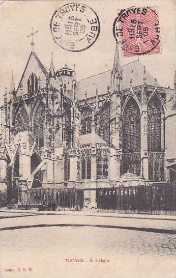 France Troyes Eglise Saint Urbain 1905