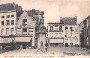 Place du Marche aud Oeufs, Vieille Fontaine Bruges Belgium Unused 