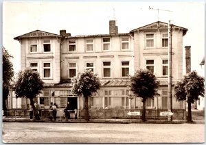 VINTAGE POSTCARD CONTINENTAL SIZE REAL PHOTO RPPC HOTEL IN RUGEN EAST GERMANY