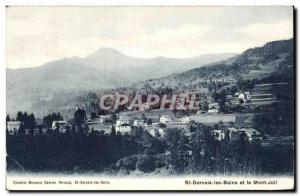 Old Postcard Saint Gervais les Bains and Mont Joli