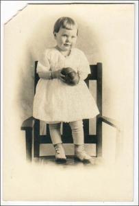 RPPC, Girl in a Chair