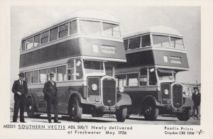 Isle of Wight Postcard - Southern Vectis Buses ADL 500/1 at Freshwater SW740