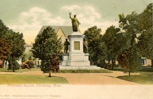 MA - Fitchburg. Monument Square