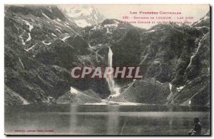 Luchon - Lake D & # 39Oo Great Cascade Peak - Old Postcard