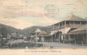 UNA CALLE DE MANZANILLO COLIMA MEXICO POSTCARD 1907