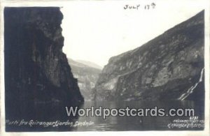 Real Photo Parti fra Geirrangerfjorden Sondmor Norway Unused 