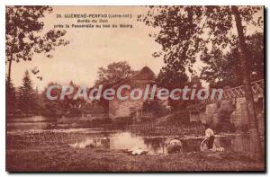 Postcard Old Guemene Penfao Loire Inf edges of the Don near the bridge at the...