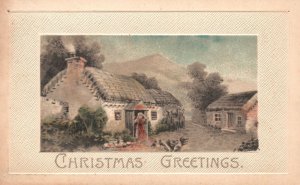 Christmas Greetings Holiday Yuletide Season's Greetings Vintage Postcard c1910