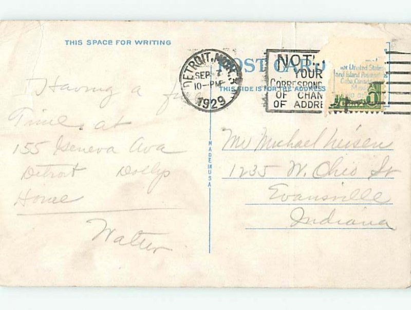 W-border PANORAMIC VIEW Detroit Michigan MI AF0692