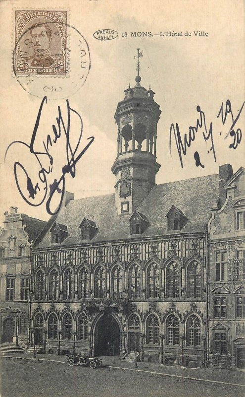 Belgium Mons city hall automobile tower