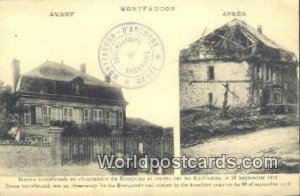 Avant, Apres Montfaucon, France, Carte, Unused 