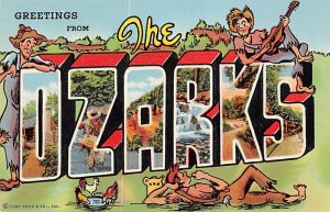 Greetings from the Ozarks USA Large Letter Unused 