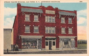 Old Forge New York Strand Theatre Vintage Postcard AA29440