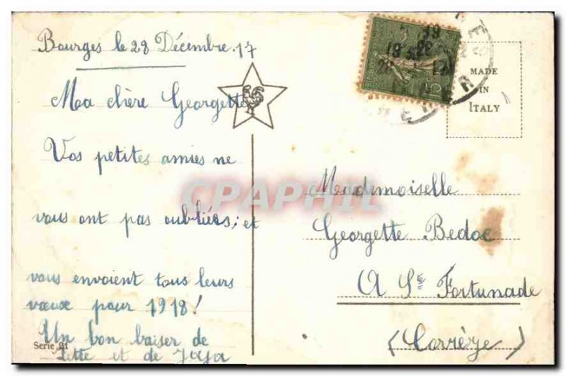 Postcard Old Village