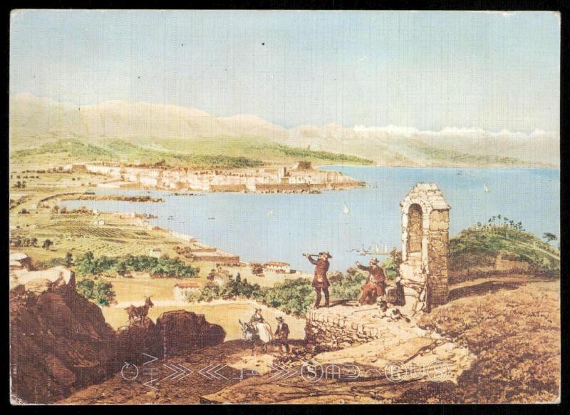 Antibes en 1860 - prise du Cap de la Garoupe