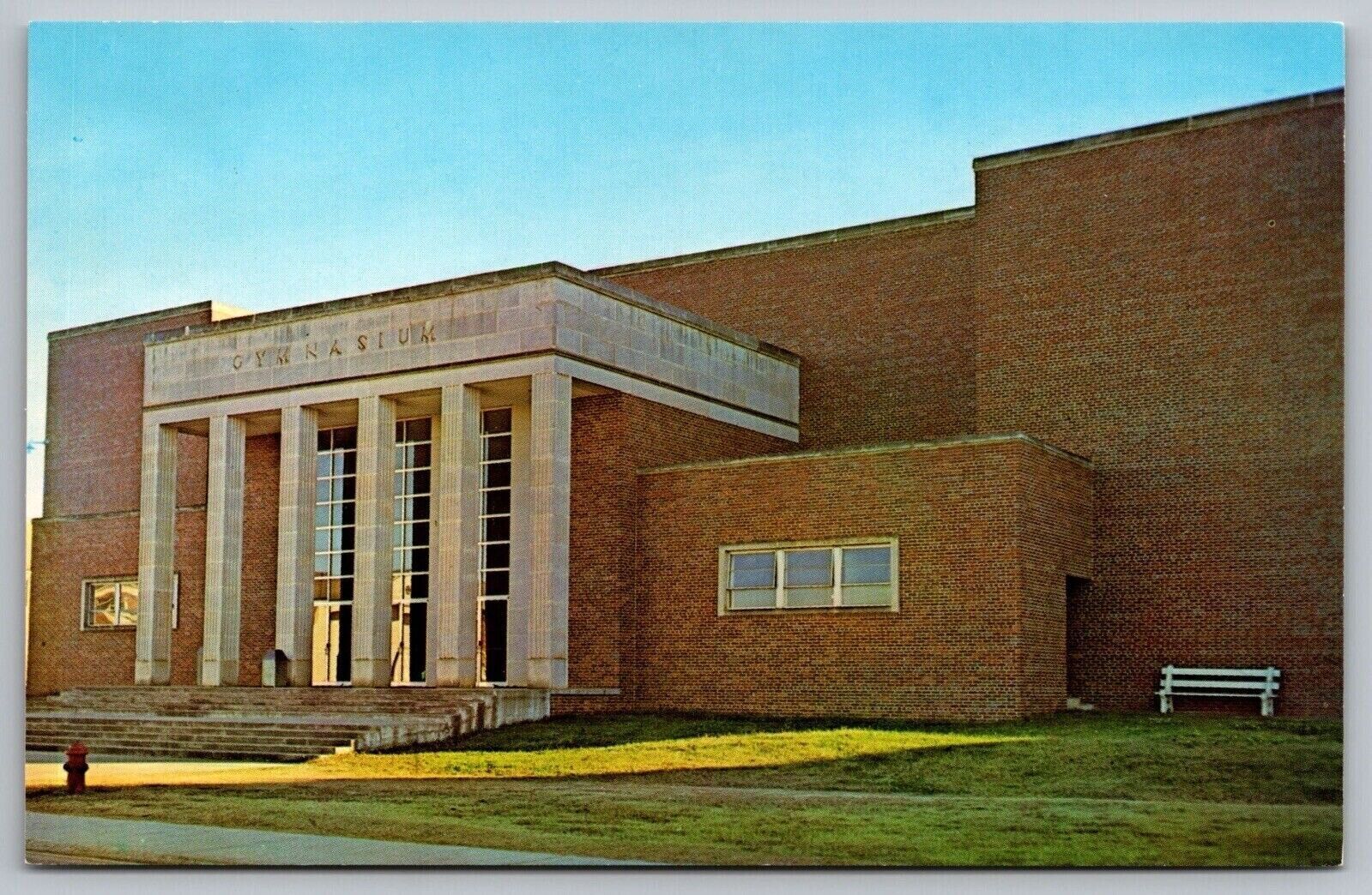 Grambling College Louisiana LA Gymnasium School Campus Vintage UNP PC