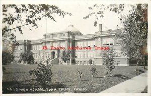 ID, Twin Falls, Idaho, RPPC, High School Building, Wesley Andrews Photo No 55