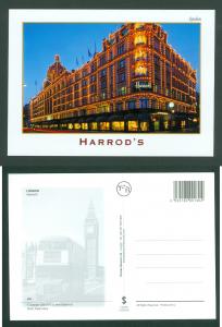 United Kingdom. Postcard. Harrod's Department Store London.