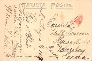 Argentina Faenas Agricolas 1917 thrasher vintage postcard