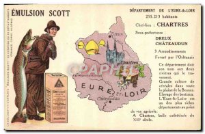 Old Postcard Correze Emulsion Scott Poisson Chartres Eure et Loir