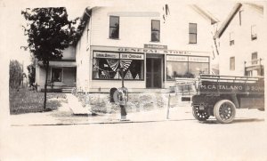 J8/ near Cleveland? Ohio RPPC Postcard c1910 M. Catalano Sons Trucking 122