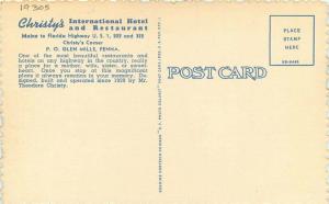 Christy's International Hotel Restaurant Glenn Mills Pennsylvania 1930s 3396