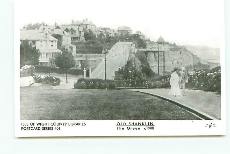 Postcard RPPC? Old Shanklin The Green c1908 Isle of Wight England  # 3552A