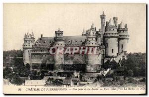 Old Postcard Chateau Pierrefonds View from the Rock