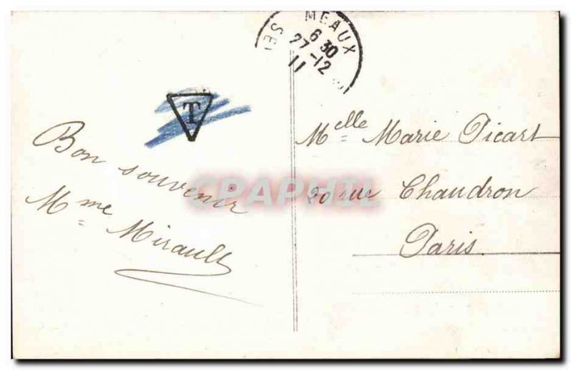 Old Postcard Fantasy Wishes Joteaux angel Christmas angel