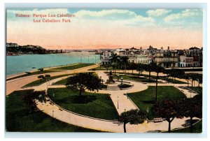 Luz Caballero Park Havana Cuba Postcard (B18)